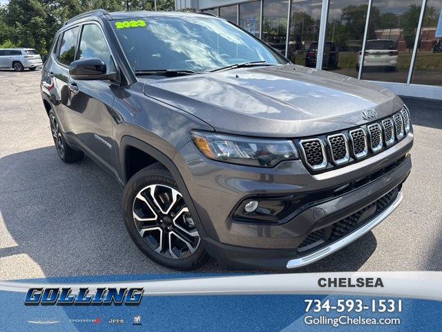 Gray (Granite Crystal Metallic Clearcoat) 2023 Jeep Compass SUV / Crossover Four-Wheel Drive 8-Speed Automatic
