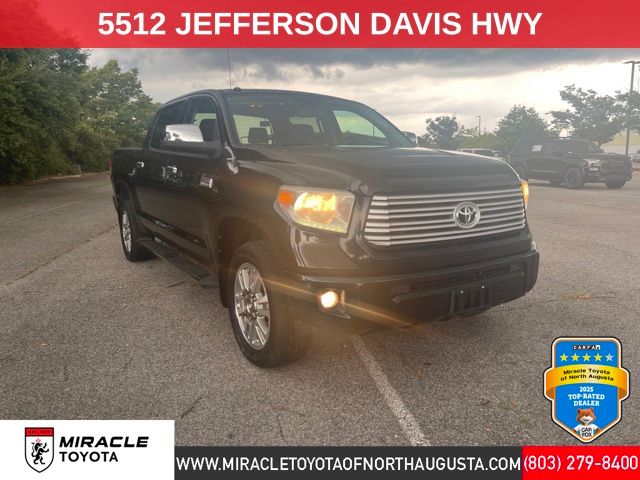Attitude Black Metallic 2015 Toyota Tundra Pickup Truck Four-Wheel Drive 6-Speed Automatic Overdrive