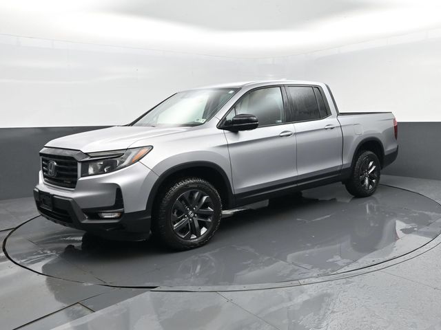 Silver 2022 Honda Ridgeline Pickup Truck All-Wheel Drive 9-Speed Automatic