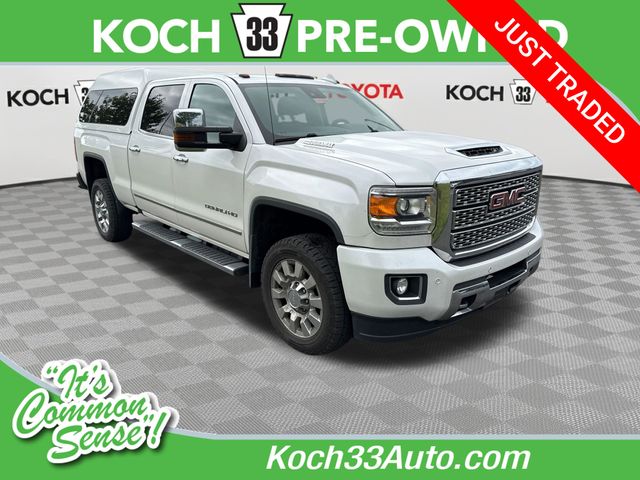 White Frost Tricoat 2018 GMC Sierra 2500HD Denali Crew Cab SB 4WD Pickup Truck Four-Wheel Drive 6-Speed Automatic