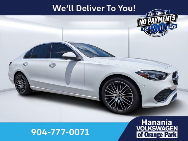 White 2024 Mercedes-Benz C-Class Sedan All-Wheel Drive 9-Speed Automatic