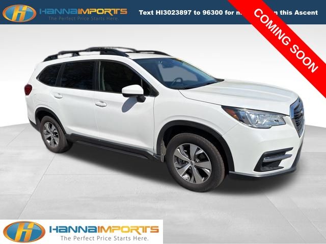 Crystal White Pearl 2021 Subaru Ascent Premium 8-Passenger AWD SUV / Crossover All-Wheel Drive Continuously Variable Transmission