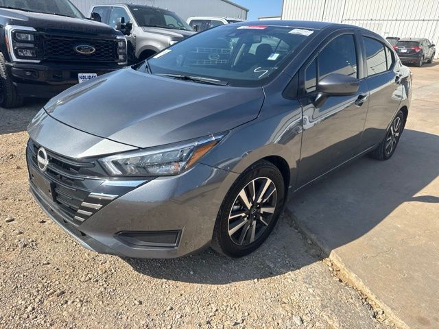 Gray (Gun Metallic) 2025 Nissan Versa Sedan Front-Wheel Drive Continuously Variable Transmission