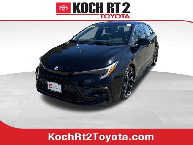 Midnight Black Metallic 2025 Toyota Corolla FX FWD Sedan Front-Wheel Drive Continuously Variable Transmission