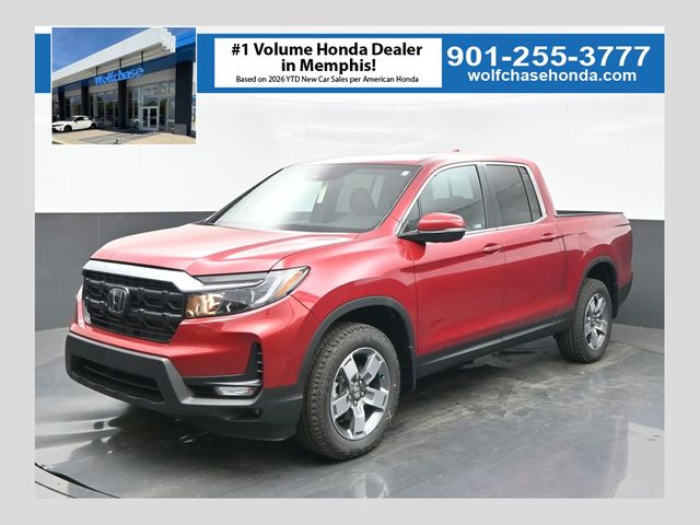 Radiant Red Metallic II 2026 Honda Ridgeline Pickup Truck All-Wheel Drive 9-Speed Automatic