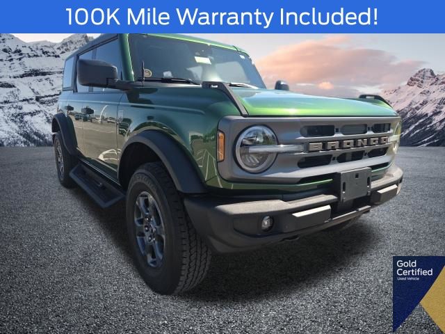 Green Metallic 2022 Ford Bronco Big Bend 4-Door 4WD SUV / Crossover Four-Wheel Drive 7-Speed Manual