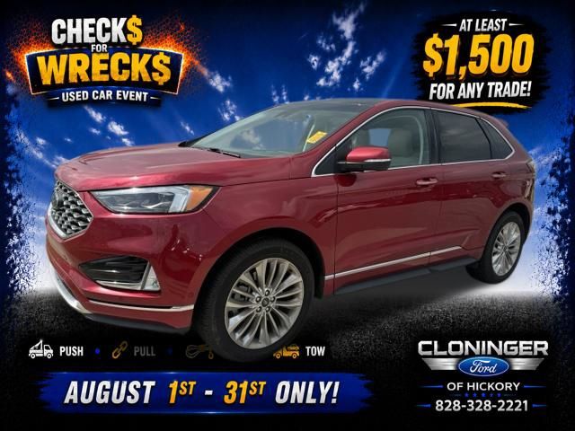 Rapid Red Metallic Tinted Clearcoat 2022 Ford Edge SUV / Crossover All-Wheel Drive 8-Speed Automatic