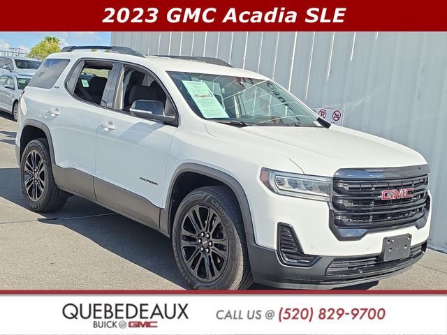 Summit White 2023 GMC Acadia SUV / Crossover Four-Wheel Drive 9-Speed Automatic