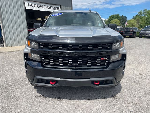 2021 Chevrolet Silverado 1500 Custom Trail Boss - Silver Ice Metallic exterior view 2