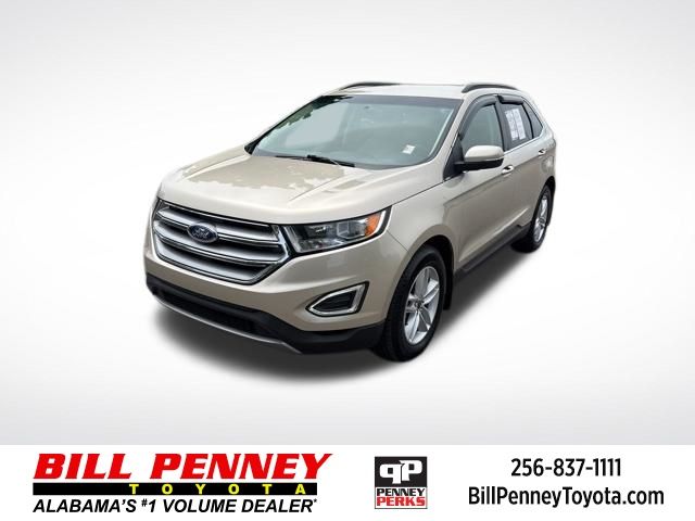 White Gold Metallic 2018 Ford Edge SEL SUV / Crossover Front-Wheel Drive 6-Speed Automatic