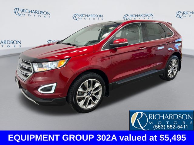 Ruby Red Metallic 2017 Ford Edge Titanium AWD SUV / Crossover All-Wheel Drive 6-Speed Automatic