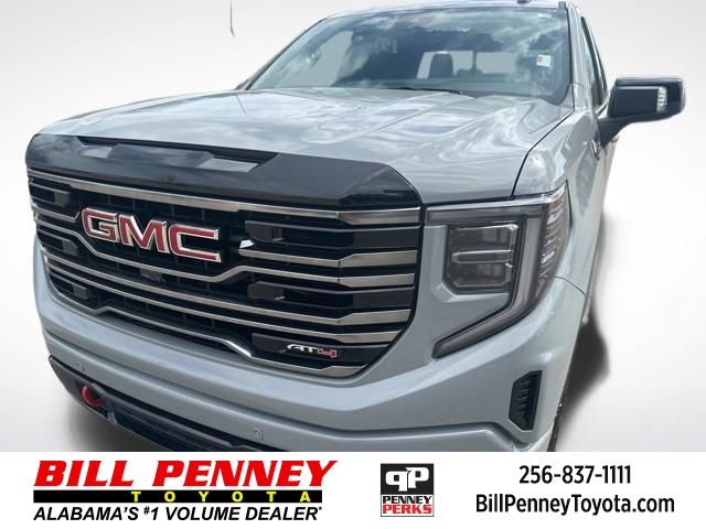 Gray 2025 GMC Sierra 1500 AT4 Crew Cab 4WD Pickup Truck Four-Wheel Drive Automatic