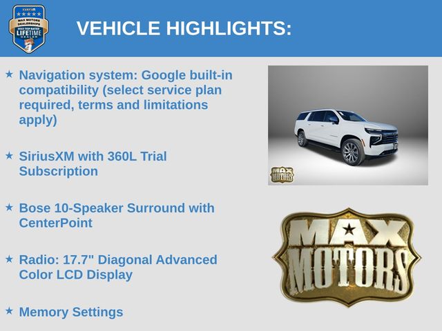 New 2026 Chevrolet Suburban SUV