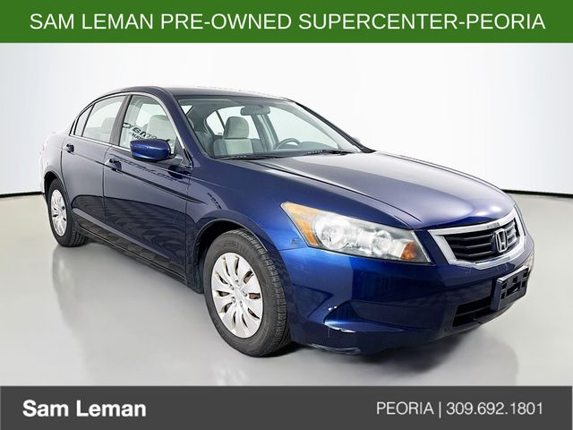 Blue 2008 Honda Accord LX Sedan Front-Wheel Drive 5-Speed Automatic Overdrive