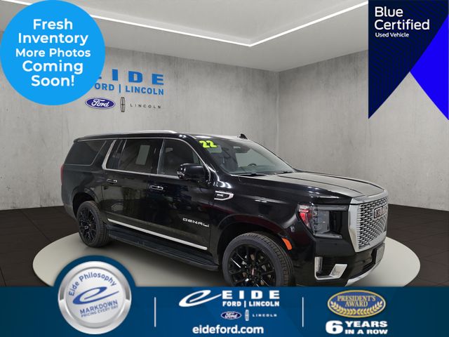 Onyx Black 2022 GMC Yukon XL SUV / Crossover Four-Wheel Drive