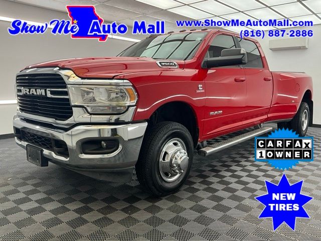 Flame Red Clearcoat 2021 RAM 3500 Big Horn Crew Cab LB DRW 4WD Pickup Truck Four-Wheel Drive 6-Speed Automatic