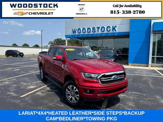 Red 2020 Ford Ranger Pickup Truck Four-Wheel Drive Automatic