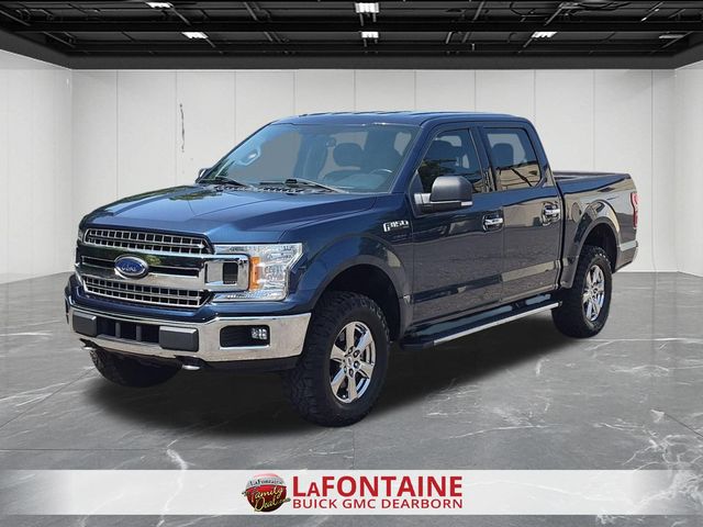 Blue 2018 Ford F-150 Pickup Truck Four-Wheel Drive Automatic