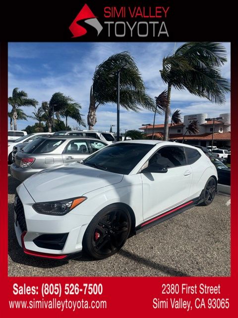 Chalk White 2020 Hyundai Veloster N FWD Coupe Front-Wheel Drive 6-Speed Manual