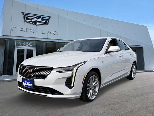 Crystal White 2023 Cadillac CT4 Luxury AWD Sedan All-Wheel Drive 8-Speed Automatic