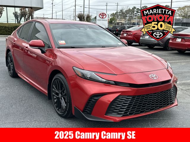 Red 2025 Toyota Camry SE FWD Sedan Front-Wheel Drive Continuously Variable Transmission