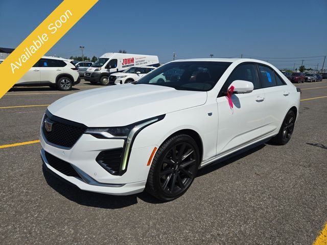 White 2023 Cadillac CT4 Sedan All-Wheel Drive 8-Speed Automatic