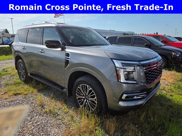Gray (Gun Metallic) 2025 Nissan Armada Platinum 4WD SUV / Crossover Four-Wheel Drive 9-Speed Automatic