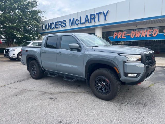 Boulder Gray Pearl 2025 Nissan Frontier Pickup Truck Four-Wheel Drive 9-Speed Automatic Overdrive
