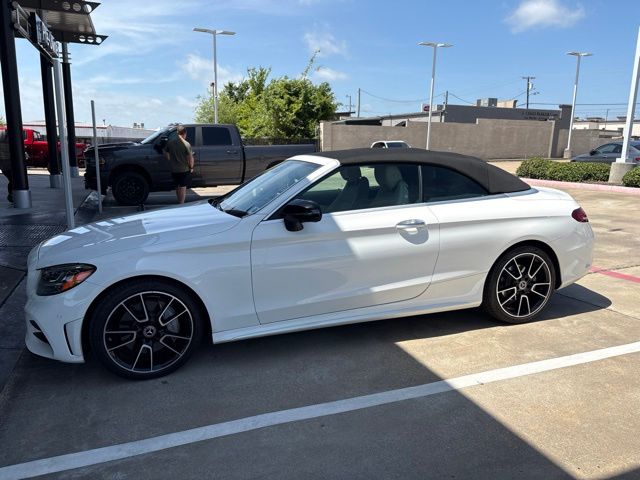 Polar White 2022 Mercedes-Benz C-Class Convertible Rear-Wheel Drive 9-Speed Automatic