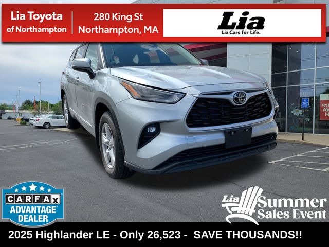 Celestial Silver Metallic 2025 Toyota Highlander SUV / Crossover All-Wheel Drive 8-Speed Automatic