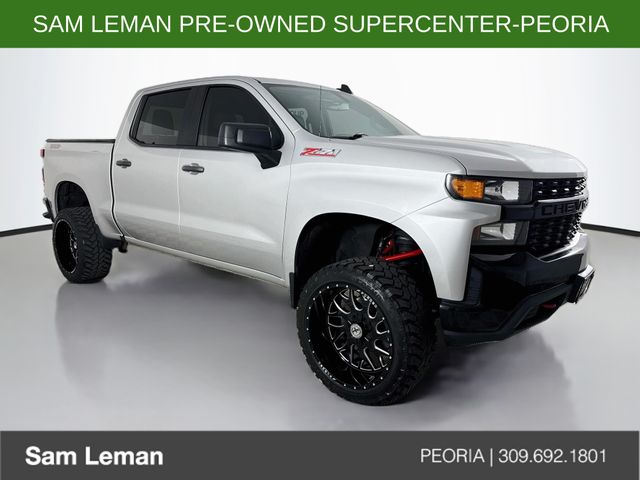 Silver Ice Metallic 2019 Chevrolet Silverado 1500 Pickup Truck Four-Wheel Drive 6-Speed Automatic Overdrive