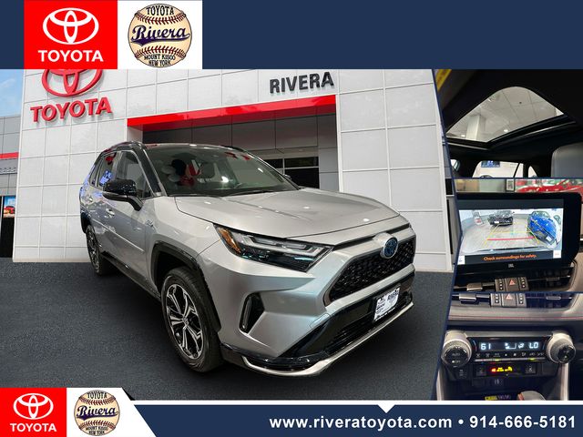 Silver Sky Metallic/Midnight Black Metallic 2023 Toyota RAV4 Prime SUV / Crossover All-Wheel Drive Continuously Variable Transmission