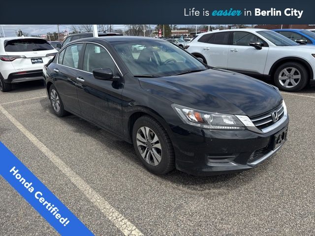 Black 2015 Honda Accord LX Sedan Front-Wheel Drive Continuously Variable Transmission