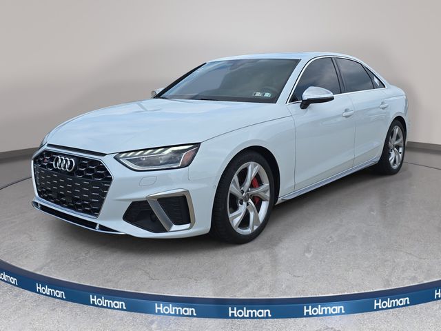 White 2021 Audi S4 3.0T quattro Prestige AWD Sedan All-Wheel Drive 8-Speed Automatic