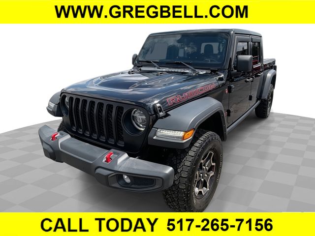 Black Clearcoat 2021 Jeep Gladiator Rubicon Crew Cab 4WD Pickup Truck Four-Wheel Drive 8-Speed Automatic