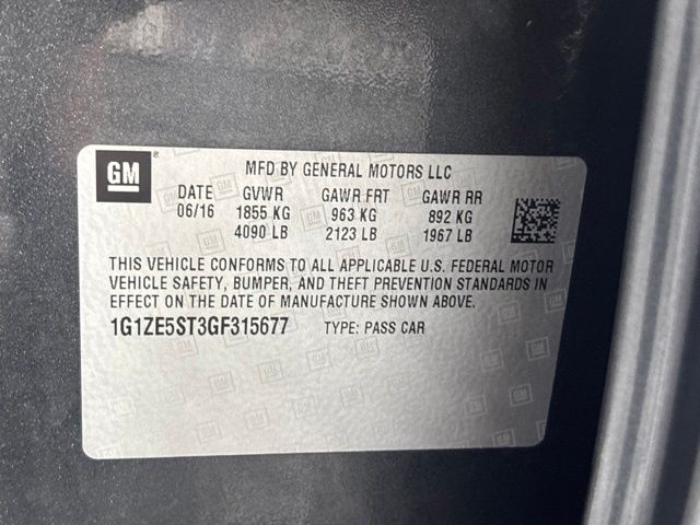 Used 2016 Chevrolet Malibu Sedan