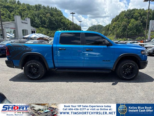 Hydro Blue Pearlcoat 2025 RAM 1500 Pickup Truck Four-Wheel Drive 8-Speed Automatic