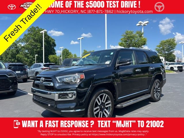 Midnight Black Metallic 2022 Toyota 4Runner Limited 4WD SUV / Crossover All-Wheel Drive 5-Speed Automatic