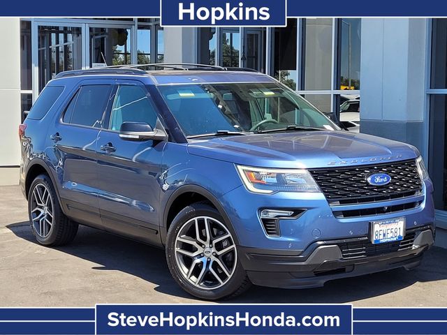 Blue Metallic 2018 Ford Explorer SUV / Crossover All-Wheel Drive 6-Speed Automatic