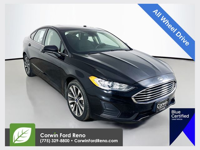 Black 2019 Ford Fusion Sedan All-Wheel Drive 6-Speed Automatic