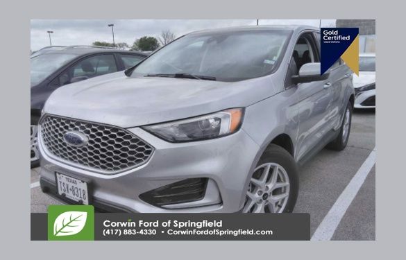 Iconic Silver Metallic 2024 Ford Edge SEL AWD SUV / Crossover All-Wheel Drive 8-Speed Automatic