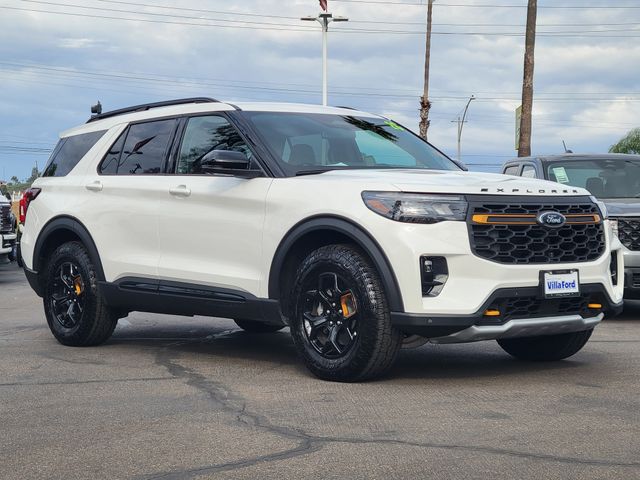 Star White Metallic Tri-Coat 2026 Ford Explorer SUV / Crossover All-Wheel Drive Automatic
