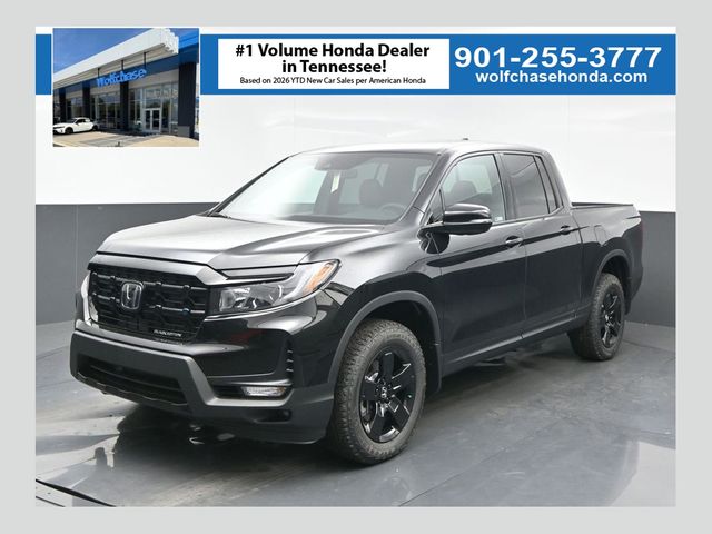 Crystal Black Pearl 2026 Honda Ridgeline Black Edition AWD Pickup Truck All-Wheel Drive 9-Speed Automatic