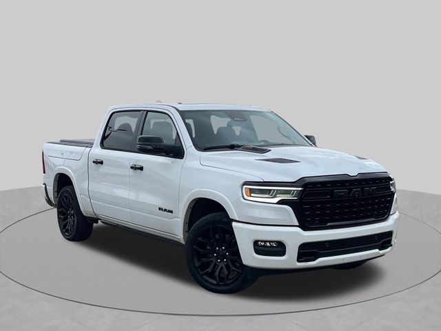 Ivory White Tri-Coat Pearlcoat 2026 RAM 1500 Pickup Truck Four-Wheel Drive 8-Speed Automatic