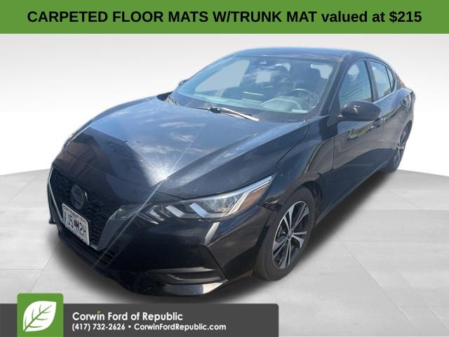 Super Black 2021 Nissan Sentra SV FWD Sedan Front-Wheel Drive Continuously Variable Transmission