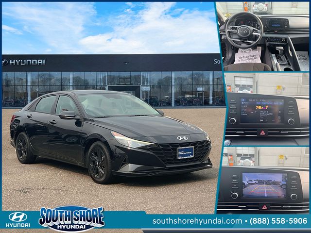 Phantom Black 2021 Hyundai Elantra Sedan Front-Wheel Drive Continuously Variable Transmission