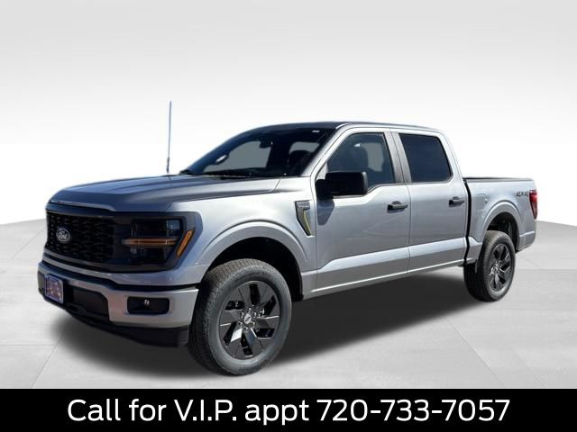 Silver Metallic 2025 Ford F-150 STX 4dr SuperCrew 4WD Pickup Truck Four-Wheel Drive Automatic