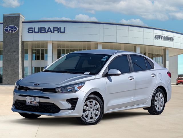 Silky Silver 2021 Kia Rio Sedan Front-Wheel Drive Continuously Variable Transmission