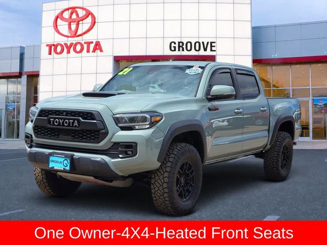 Lunar Rock 2021 Toyota Tacoma TRD Pro Double Cab 4WD Pickup Truck Four-Wheel Drive 6-Speed Automatic