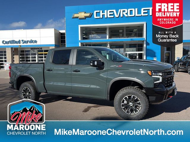 Cypress Gray 2026 Chevrolet Silverado 1500 ZR2 Crew Cab 4WD Pickup Truck Four-Wheel Drive Automatic